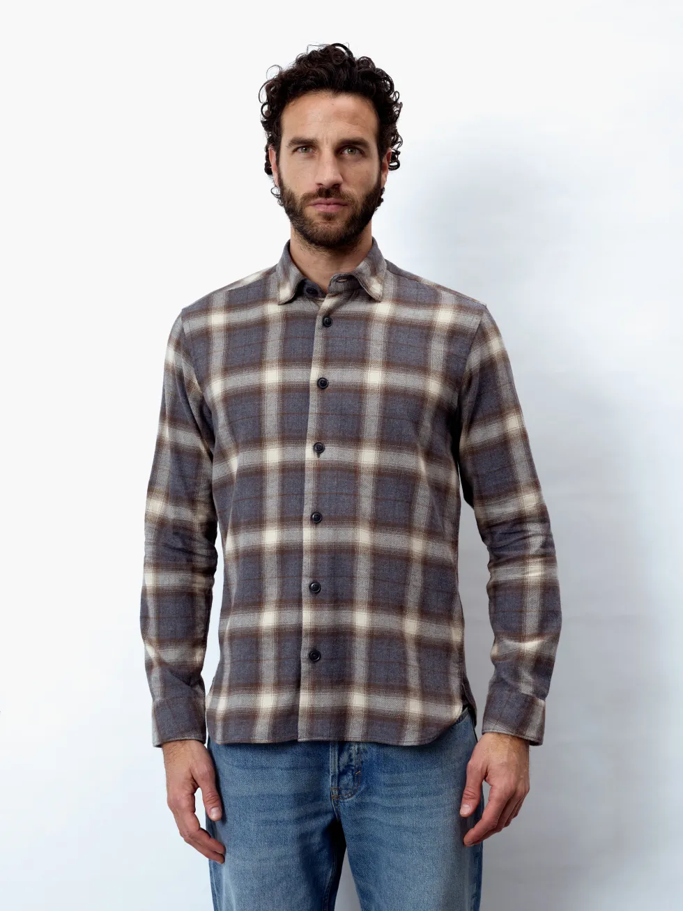 LUCA HBD - Langarm Herren Overshirt, gewebt